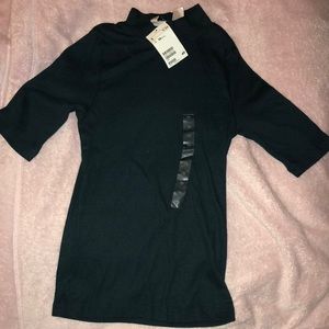 dark green shirt